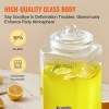 1.5 Gallon Stainless Steel Spigot Iced Beverage Dispenser Glass Juice