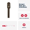 ABUS 592225 FG110 B Lockable Window Handle Brown