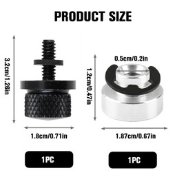 Black Aluminium Seat Bolt Screw Nut Mount Kit Compatible for Harley Davidson Touring Sportster Softail Dyna 1996-2024, Stainless Steel Seat Bolt Rear Mount Screw Black for Harley Touring Screws