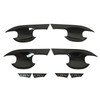 4PCs Car Exterior Door Handle Bowl Protector Glossy Black Cup