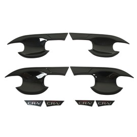 4PCs Car Exterior Door Handle Bowl Protector Glossy Black Cup Bowl Cover Trim Replacement For RS CR‑V 2023+