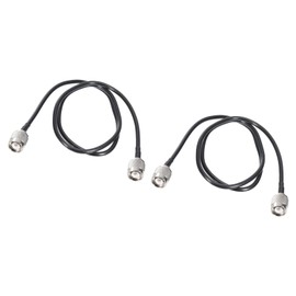 QUARKZMAN RG58 Coaxial Cable TNC Male to TNC Male Low Loss RF Coaxial Cable 3FT Black Pack of 2