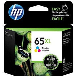 HP 65XL Genuine Original Tri-Color Ink Printer Cartridge works with HP Deskjet 2600, 3700, Advantage 5000 Series, HP Envy 5000 Series - N9K03AA