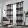always4u 100% Blackout Plaid Curtains for Bedroom Living Room Woolen