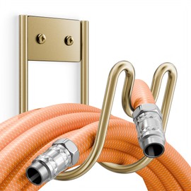 Josmimic Bronze Metal Garden Hose Holder - Wall Mounted Heavy Duty Hose Hanger for Water Hose Extension Cords Vacuum Hose