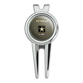 GRAPHICS & MORE U.S. Army Veteran Logo Golf Divot Repair Tool and Ball Marker