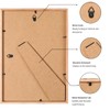 Weikani A4 OAK Wood Picture Frame,2 Pack-21X30cm Wood Photo Frame,Certificate