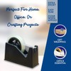 Heavy Duty Desktop Tape Dispenser Cellotape Dispencer Weighted Non-Skid Base,
