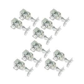 Emuca 1275505 Double roller catch for hinged furniture door, Set of 10 pcs