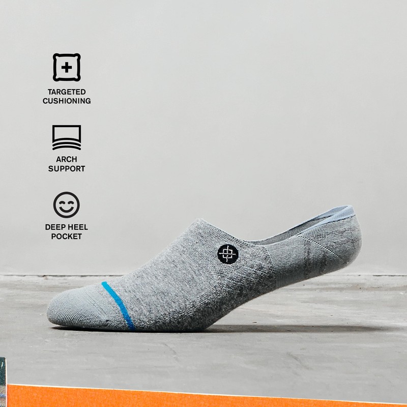 Stance No Show Socks, Heather grey