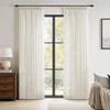 MIULEE Pinch Pleated Natural Linen Curtains 84 Inches Long 2