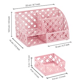 Exerz Desk Organiser, Desk Tidy, Pen Holder, Multifunctional, Metal, Drawer, Paper Holder, EX348-F7