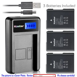 For Nikon EN-EL14 Battery or LCD Slim Charger for Nikon D5100 D5200 D5300D5500 Df DSLR - Charger + 2 Batteries