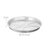 Relaxdays Aluminium Trays, Set of 25, H x Diameter: 3