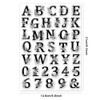 GLOBLELAND Letter and Number Clear Stamps for Card Making 8.3×5.8