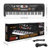 M SANMERSEN Kids Piano Keyboard with Microphone, Portable Electronic Keyboard