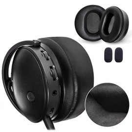 Voarmaks Maxwell Ear Pads - Extra Large Thick Lambskin Earpads Compatible with Audeze Maxwell Headphones Thick Filling Memory Foam Replacement Cushion Plus 2 Mic Covers