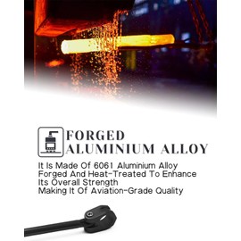 NACORE Sur Ron Dirt Bike Handlebar Crossbar + Pad For Sur Ron X/S, Sting, X160/260 And More Dirt Bike, BLACK