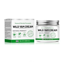 Wild Yam Cream,Wild Yam Cream Organic,Organic Enriched Wild Yam Creme,Wild Yams Creme Bio 90g,Wild Yam Creme für Hormon Gleichgewicht,Women's Topische Organic Wild Yam Wurzel Creme für alle Hauttypen