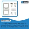 Canvas Floater Box Frame Picture Hanging Kit Silver CWH Hangers
