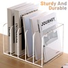 SANRUI Acrylic File Organizer, Clear Magazine File Holder Desk Organizer