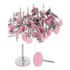 sourcing map 200Pcs Push Pins, 11mmx17mm Round Flat Head Decorative