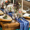 B-COOL Blue Table Runners Chiffon Table Runner 27x120 inch Wedding
