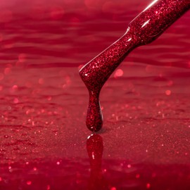 kodi professional Shine Collection Gel Nail Polish Color 7ml. (0.23 fl oz) Brocat Glitter Shimmer Flicker Led Uv Coat Soak Off (220 SH)