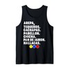 Venezuela Essen Arepa Pabellon Cachapas Pabellon Chicha Tank Top, black