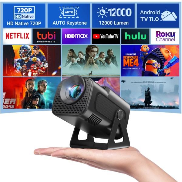XGODY 4K Projector Smart HD LED 5G WiFi Bluetooth HDMI