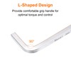 HARFINGTON L-Shaped Square Head Wrench 6mm Chrome-Vanadium Steel 4 Points