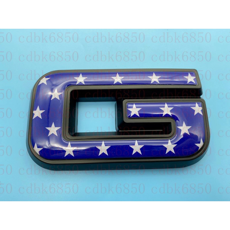 Auto Rear Color USA Flag Emblem Overlay 2019-2024 GMC Sierra