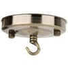 Mumusuki 2PCS Iron Chandelier Hanging Plate Hook Ceiling Light Canopy