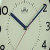 MPM Quality Design Plastic Wall Clock, Green, Large Arabic Numerals,
