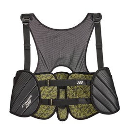 STX Stallion 200 Lacrosse Rib Pad, Black/Grey, Small