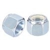 sourcing map 2Pcs 3/4"-16 Nylon Insert Hex Lock Nuts, Carbon
