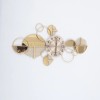 Large Luxury Gold Wall Clock Nordic Style Metal Clocks Home