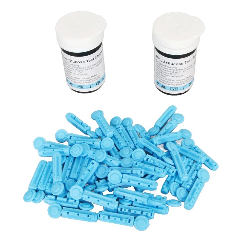 Tiras Reactivas De Glucosa Blood Lancets, 50 Unidades, 50 Un
