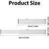 Adjustable Drawer Dividers for Home Organization, White, 3-Pack