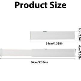 Adjustable Drawer Dividers for Home Organization, White, 3-Pack