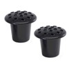 PACK OF 2 Black Memorial Grave Vase with Lids |