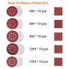 100PCS 125mm Sanding Discs Round 8 Hole Sanding Discs Pads