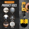 Drill Brushes for Cleaning - 5 Plastic Drill Brush Set