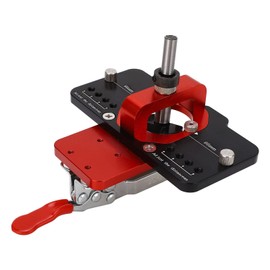 ZAWELIYO Kit de Plantilla de Bisagra Oculta con Broca de 35 Mm, Herramienta Auxiliar para Carpintería de Aleación de Aluminio para Instalación de Bisagras, Perforación de Puertas