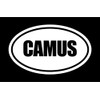 6" die Cut White Vinyl CAMUS Oval Euro Style Vinyl