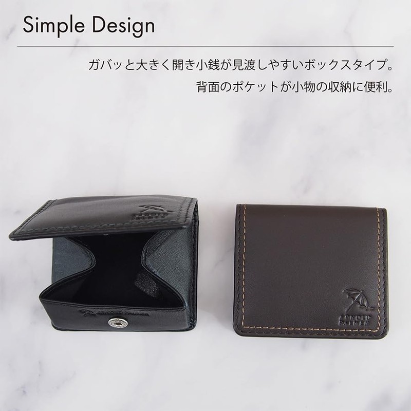 Arnold Palmer 4AP3654 Sheep Leather Double Stitched Series Coin Purse,