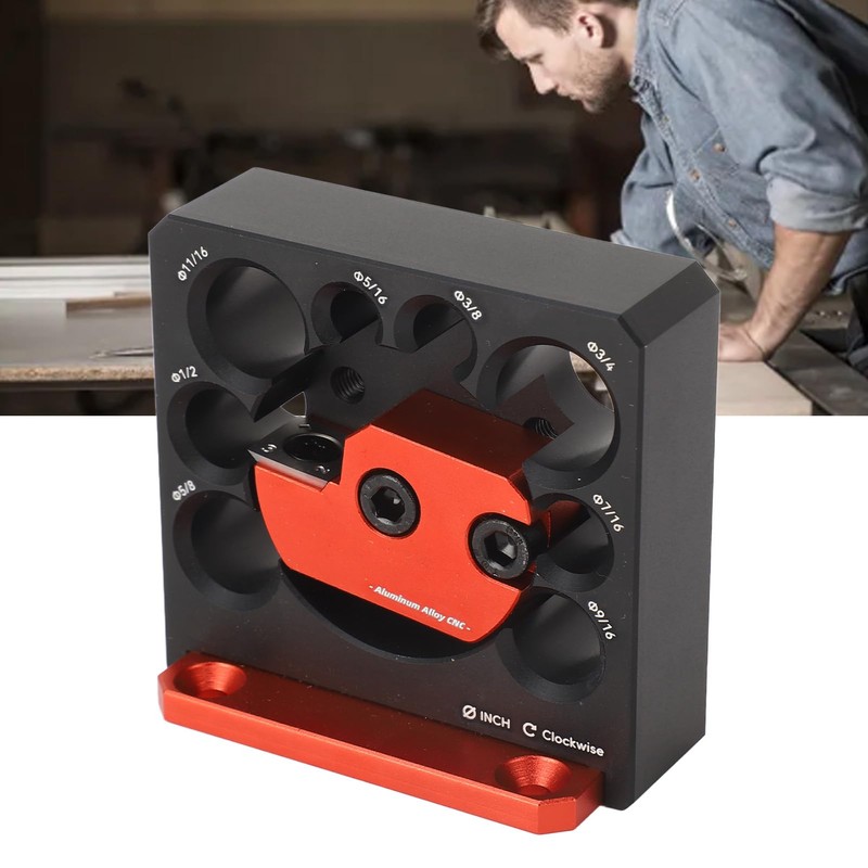 Dowel Maker Jig Kit, Aluminum Alloy Imperial Adjustable Carbide Inserts