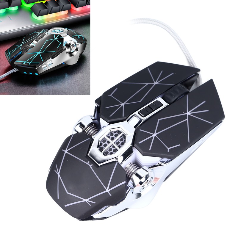 Mechanical Gaming Mouse Precise Control Quick Response RGB Ergonomic Wired