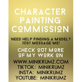 Character DND character COMMISSION miniature painted 8k print TTRPG cyberpunk pathfinder