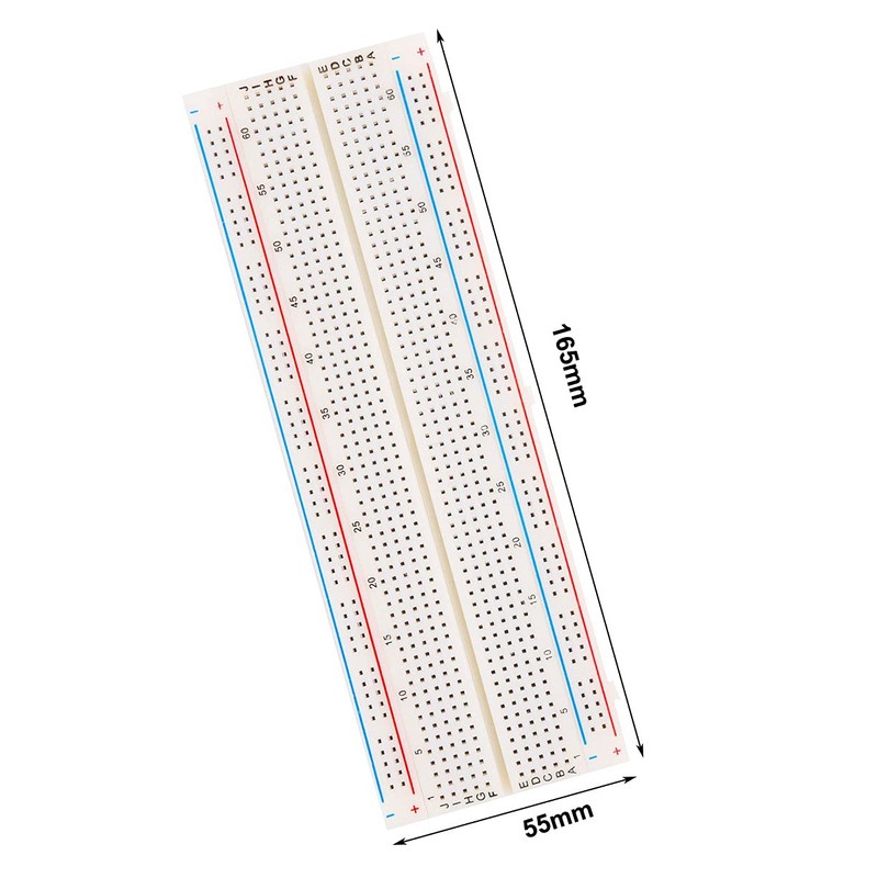 KKHMF 2pcs MB-102 830 Tie Point Breadboard Solderless Breadboard PCB